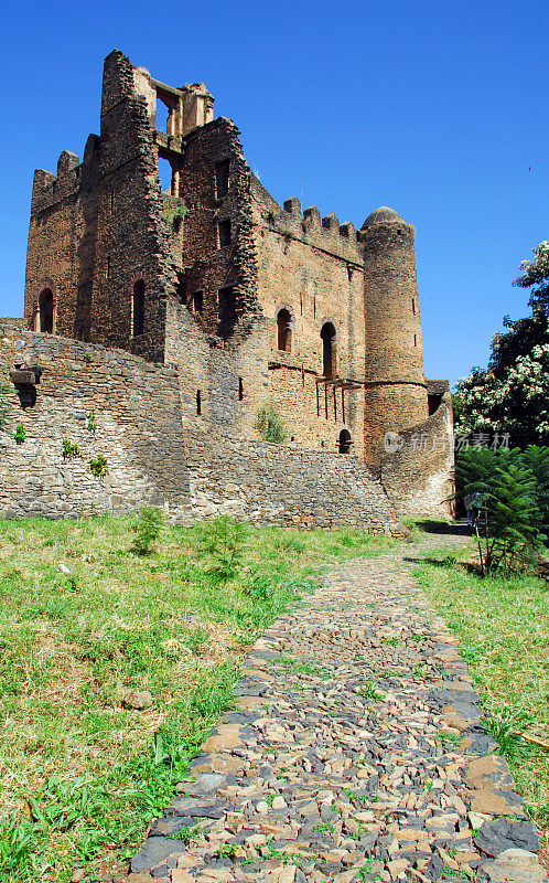 Gondar，埃塞俄比亚，Fasil Ghebbi, Iyasu城堡，联合国教科文组织世界遗产